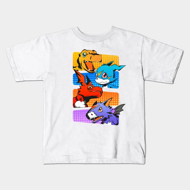 Digit-allies Kids T-Shirt by Deramon Digoyo